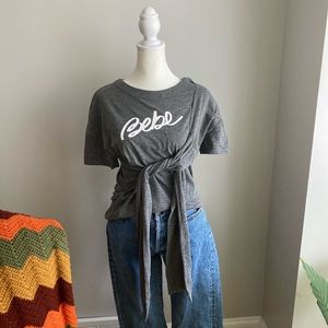 Bebe Tie-Front T-Shirt